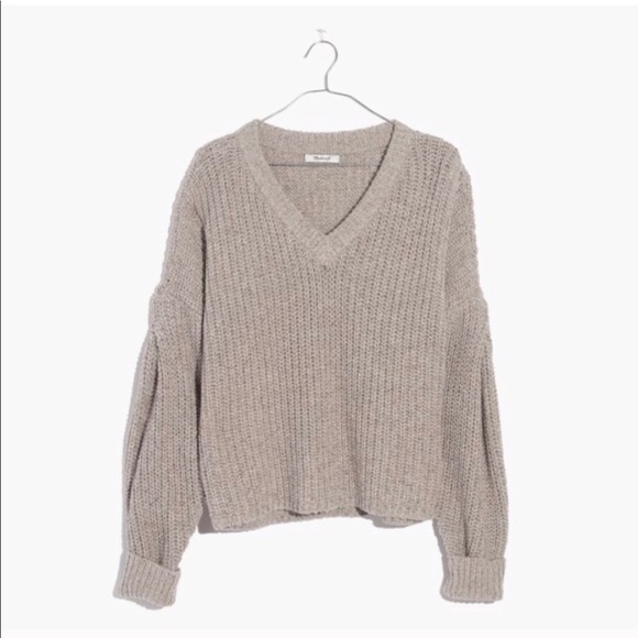 Madewell Sweaters - Madewell pleat sleeve pullover sweater